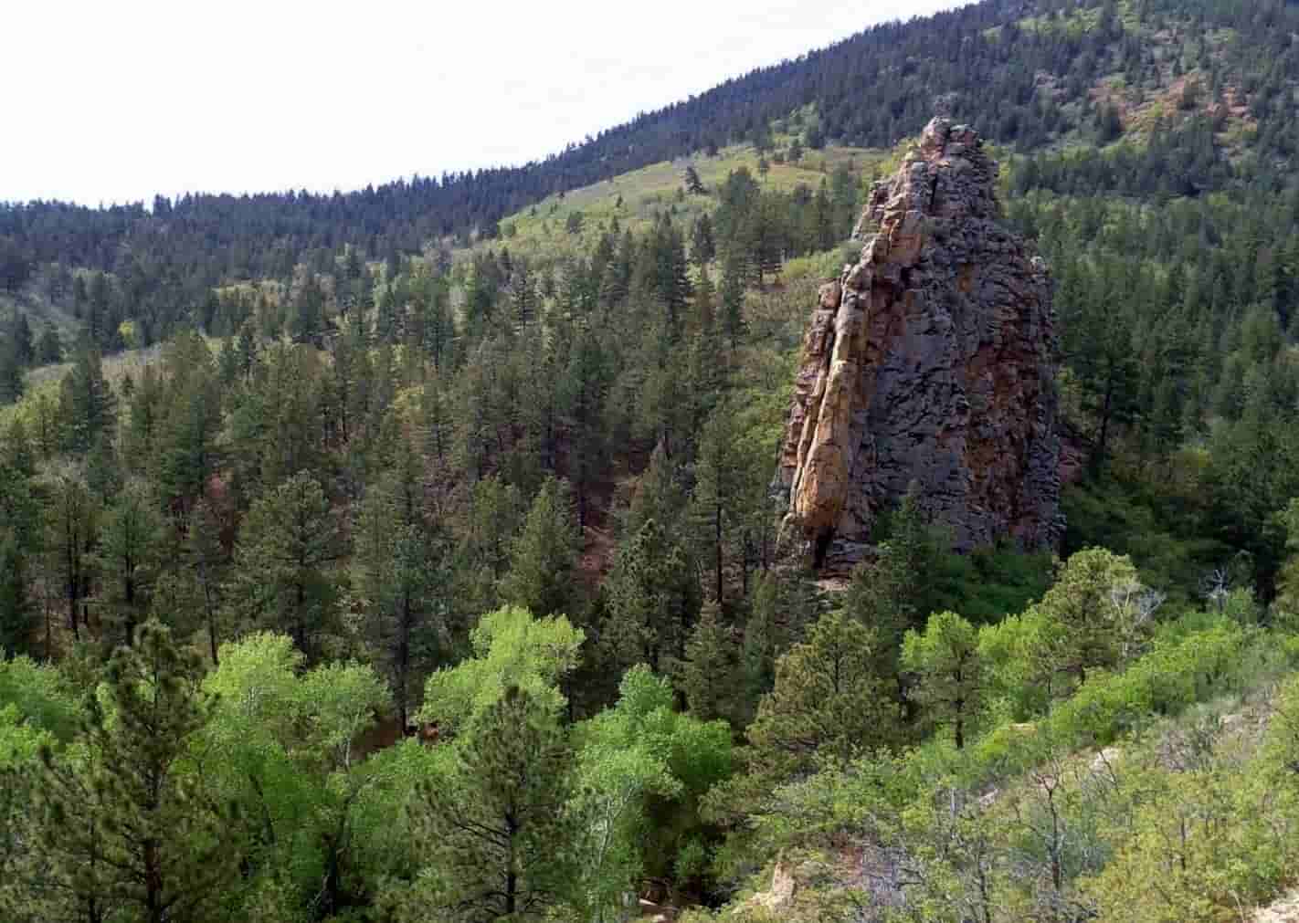 Bear Creek Canon Park View of rock formation in the park Mays Peak in the background 2