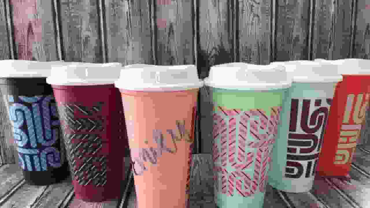 Color Changing Candy Cane Hot Cup