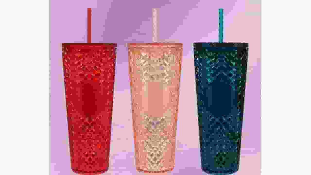 Jeweled Red Cold Cup