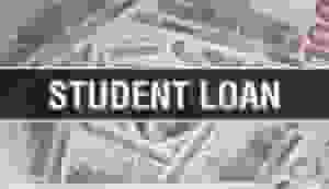 student loan text concept closeup american dollars cash money d rendering dollar banknote financial usa commercial investment 202338383