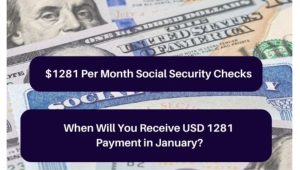 $1281 Per Month Social Security Checks 2024