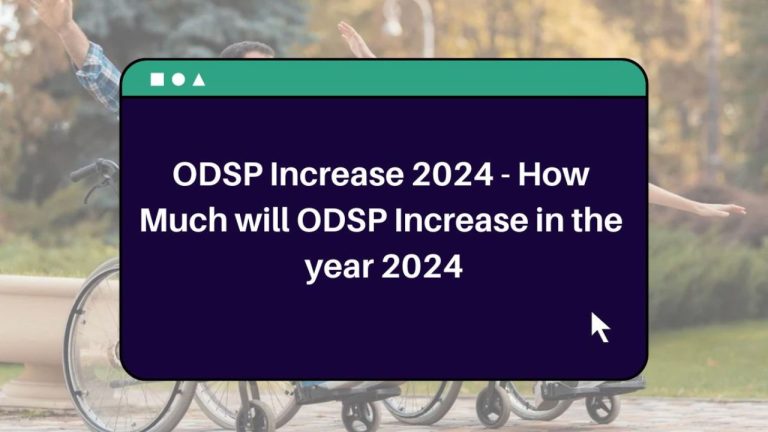 $1308 ODSP benefits coming in january 2024